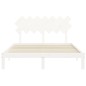 vidaXL Massivholzbett ohne Matratze Weiß 140x190 cm Kiefernholz vidaXL Massivholzbett ohne Matratze Weiß 140x190 cm Kiefernholz