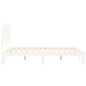 vidaXL Massivholzbett ohne Matratze Weiß 140x190 cm Kiefernholz vidaXL Massivholzbett ohne Matratze Weiß 140x190 cm Kiefernholz