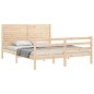 vidaXL Massivholzbett mit Kopfteil 160x200 cm vidaXL Massivholzbett mit Kopfteil 160x200 cm