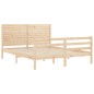 vidaXL Massivholzbett mit Kopfteil 160x200 cm vidaXL Massivholzbett mit Kopfteil 160x200 cm