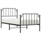 vidaXL Bettgestell mit Kopf- und Fußteil Metall Schwarz 90x190 cm vidaXL Bettgestell mit Kopf- und Fußteil Metall Schwarz 90x190 cm