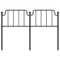 vidaXL Kopfteil Metall Schwarz 135 cm vidaXL Kopfteil Metall Schwarz 135 cm