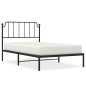 vidaXL Bettgestell mit Kopfteil Metall Schwarz 107x203 cm vidaXL Bettgestell mit Kopfteil Metall Schwarz 107x203 cm