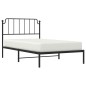 vidaXL Bettgestell mit Kopfteil Metall Schwarz 107x203 cm vidaXL Bettgestell mit Kopfteil Metall Schwarz 107x203 cm