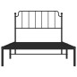 vidaXL Bettgestell mit Kopfteil Metall Schwarz 107x203 cm vidaXL Bettgestell mit Kopfteil Metall Schwarz 107x203 cm