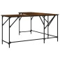 vidaXL Schreibtisch Räuchereiche 149x149x75 cm Holzwerkstoff vidaXL Schreibtisch Räuchereiche 149x149x75 cm Holzwerkstoff