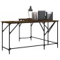 vidaXL Schreibtisch Räuchereiche 149x149x75 cm Holzwerkstoff vidaXL Schreibtisch Räuchereiche 149x149x75 cm Holzwerkstoff