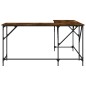 vidaXL Schreibtisch Räuchereiche 149x149x75 cm Holzwerkstoff vidaXL Schreibtisch Räuchereiche 149x149x75 cm Holzwerkstoff