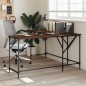 vidaXL Schreibtisch Braun Eichen-Optik 149x149x75 cm Holzwerkstoff vidaXL Schreibtisch Braun Eichen-Optik 149x149x75 cm Holzwerkstoff