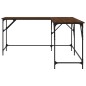 vidaXL Schreibtisch Braun Eichen-Optik 149x149x75 cm Holzwerkstoff vidaXL Schreibtisch Braun Eichen-Optik 149x149x75 cm Holzwerkstoff