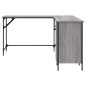 vidaXL Schreibtisch Grau Sonoma 141x141x75 cm Holzwerkstoff vidaXL Schreibtisch Grau Sonoma 141x141x75 cm Holzwerkstoff