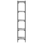vidaXL Bücherregal 5 Böden Grau Sonoma 40x30x154 cm Holzwerkstoff vidaXL Bücherregal 5 Böden Grau Sonoma 40x30x154 cm Holzwerkstoff
