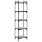 vidaXL Bücherregal 5 Böden Grau Sonoma 40x30x154 cm Holzwerkstoff vidaXL Bücherregal 5 Böden Grau Sonoma 40x30x154 cm Holzwerkstoff