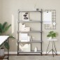 vidaXL Bücherregal 5 Böden Grau Sonoma 80x30x154 cm Holzwerkstoff vidaXL Bücherregal 5 Böden Grau Sonoma 80x30x154 cm Holzwerkstoff