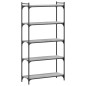 vidaXL Bücherregal 5 Böden Grau Sonoma 80x30x154 cm Holzwerkstoff vidaXL Bücherregal 5 Böden Grau Sonoma 80x30x154 cm Holzwerkstoff