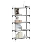 vidaXL Bücherregal 5 Böden Grau Sonoma 80x30x154 cm Holzwerkstoff vidaXL Bücherregal 5 Böden Grau Sonoma 80x30x154 cm Holzwerkstoff