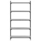 vidaXL Bücherregal 5 Böden Grau Sonoma 80x30x154 cm Holzwerkstoff vidaXL Bücherregal 5 Böden Grau Sonoma 80x30x154 cm Holzwerkstoff