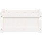 vidaXL Pflanzkübel Weiß 60x31x31 cm Massivholz Kiefer vidaXL Pflanzkübel Weiß 60x31x31 cm Massivholz Kiefer