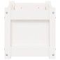 vidaXL Pflanzkübel Weiß 60x31x31 cm Massivholz Kiefer vidaXL Pflanzkübel Weiß 60x31x31 cm Massivholz Kiefer