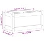 vidaXL Pflanzkübel Weiß 60x31x31 cm Massivholz Kiefer vidaXL Pflanzkübel Weiß 60x31x31 cm Massivholz Kiefer