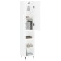 Highboard Hochglanz-Weiß 34,5x34x180 cm Holzwerkstoff Highboard Hochglanz-Weiß 34,5x34x180 cm Holzwerkstoff