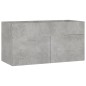vidaXL Waschbeckenunterschrank Einbaubecken Betongrau Holzwerkstoff vidaXL Waschbeckenunterschrank Einbaubecken Betongrau Holzwerkstoff