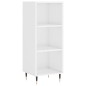 Highboard Hochglanz-Weiß 34,5x34x180 cm Holzwerkstoff Highboard Hochglanz-Weiß 34,5x34x180 cm Holzwerkstoff