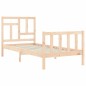 vidaXL Massivholzbett mit Kopfteil 90x200 cm vidaXL Massivholzbett mit Kopfteil 90x200 cm