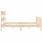 vidaXL Massivholzbett mit Kopfteil 160x200 cm vidaXL Massivholzbett mit Kopfteil 160x200 cm