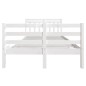 vidaXL Massivholzbett Weiß 120x190 cm vidaXL Massivholzbett Weiß 120x190 cm