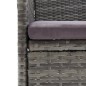 3-tlg. Bistro-Set Poly Rattan und Akazienholz Grau 3-tlg. Bistro-Set Poly Rattan und Akazienholz Grau