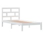 vidaXL Massivholzbett Weiß 90x190 cm vidaXL Massivholzbett Weiß 90x190 cm