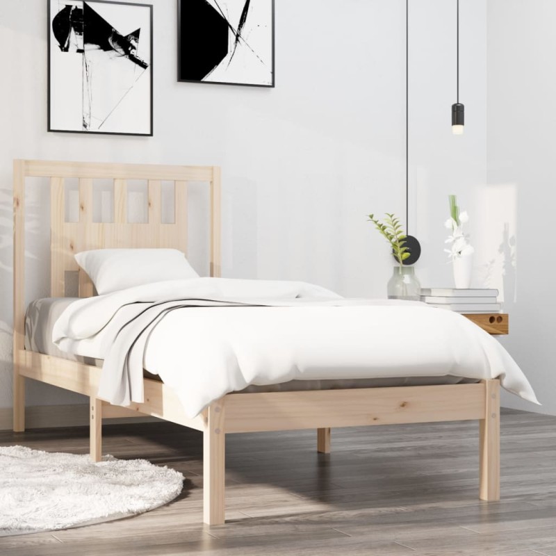 vidaXL Massivholzbett 75x190 cm vidaXL Massivholzbett 75x190 cm