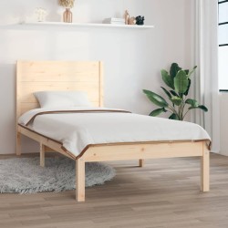vidaXL Massivholzbett 90x190 cm