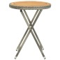 3-tlg. Bistro-Set Poly Rattan und Akazienholz Grau 3-tlg. Bistro-Set Poly Rattan und Akazienholz Grau