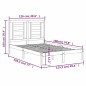 vidaXL Massivholzbett Weiß 120x190 cm vidaXL Massivholzbett Weiß 120x190 cm