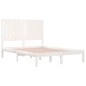 vidaXL Massivholzbett Weiß 120x190 cm vidaXL Massivholzbett Weiß 120x190 cm