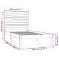 vidaXL Massivholzbett 100x200 cm vidaXL Massivholzbett 100x200 cm