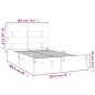 vidaXL Massivholzbett 180x200 cm vidaXL Massivholzbett 180x200 cm