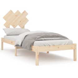 vidaXL Massivholzbett 75x190 cm