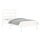 vidaXL Massivholzbett Weiß 75x190 cm vidaXL Massivholzbett Weiß 75x190 cm