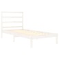 vidaXL Massivholzbett Weiß 75x190 cm vidaXL Massivholzbett Weiß 75x190 cm