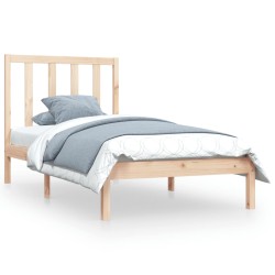vidaXL Massivholzbett Kiefer 75x190 cm
