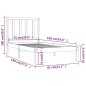 vidaXL Massivholzbett Kiefer 75x190 cm vidaXL Massivholzbett Kiefer 75x190 cm