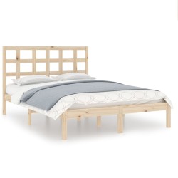 vidaXL Massivholzbett 140x190 cm