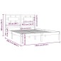 vidaXL Massivholzbett Kiefer 140x200 cm vidaXL Massivholzbett Kiefer 140x200 cm