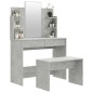 vidaXL Schminktisch-Set Betongrau 96x40x142 cm vidaXL Schminktisch-Set Betongrau 96x40x142 cm