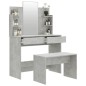 vidaXL Schminktisch-Set Betongrau 96x40x142 cm vidaXL Schminktisch-Set Betongrau 96x40x142 cm