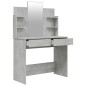 vidaXL Schminktisch-Set Betongrau 96x40x142 cm vidaXL Schminktisch-Set Betongrau 96x40x142 cm