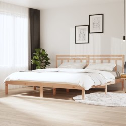 vidaXL Massivholzbett 180x200 cm